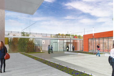 Gare du Vert de Maisons à Alfortville